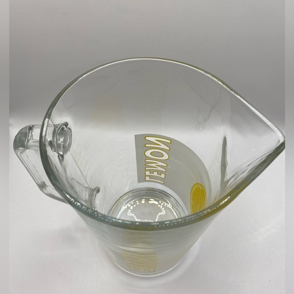 Cervé Italian frosted glass lemonade pitcher + 4 glasses. Vintage. EUC. - Picture 10 of 13